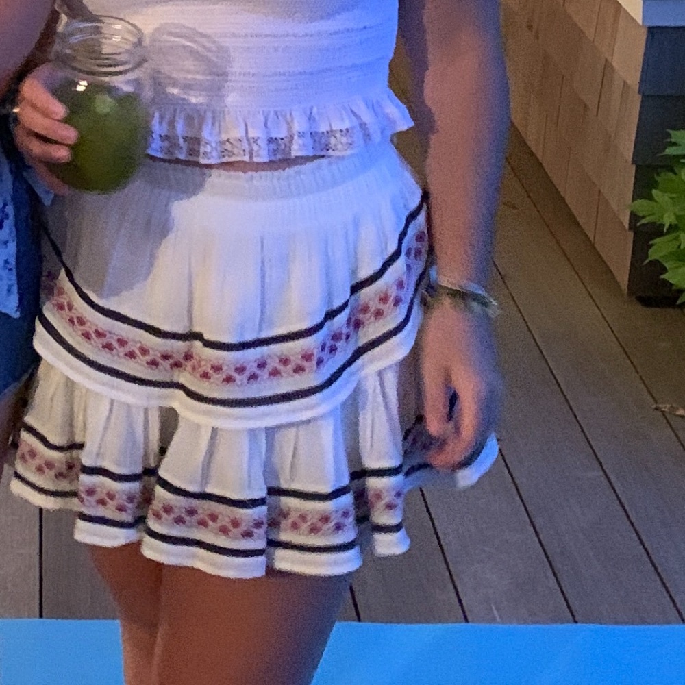Loveshackfancy mini skirt